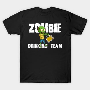 Zombie Drinking Team White T-Shirt